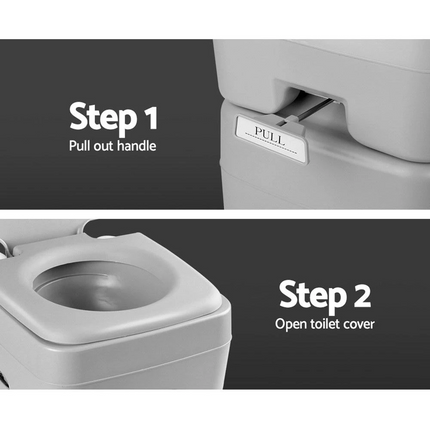 20L Outdoor Portable Toilet Camping Potty Caravan Travel Boating