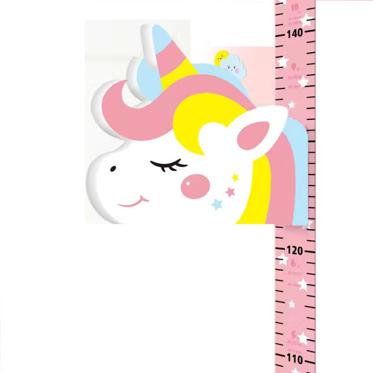 Cute Ruler Height Chart Kids Measurement Wall Stickers Nursery Decor Removable Decal