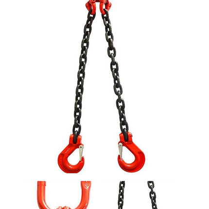 1m Heavy Duty Lifting Chain Sling Lifts 1 Ton With 2 Legs