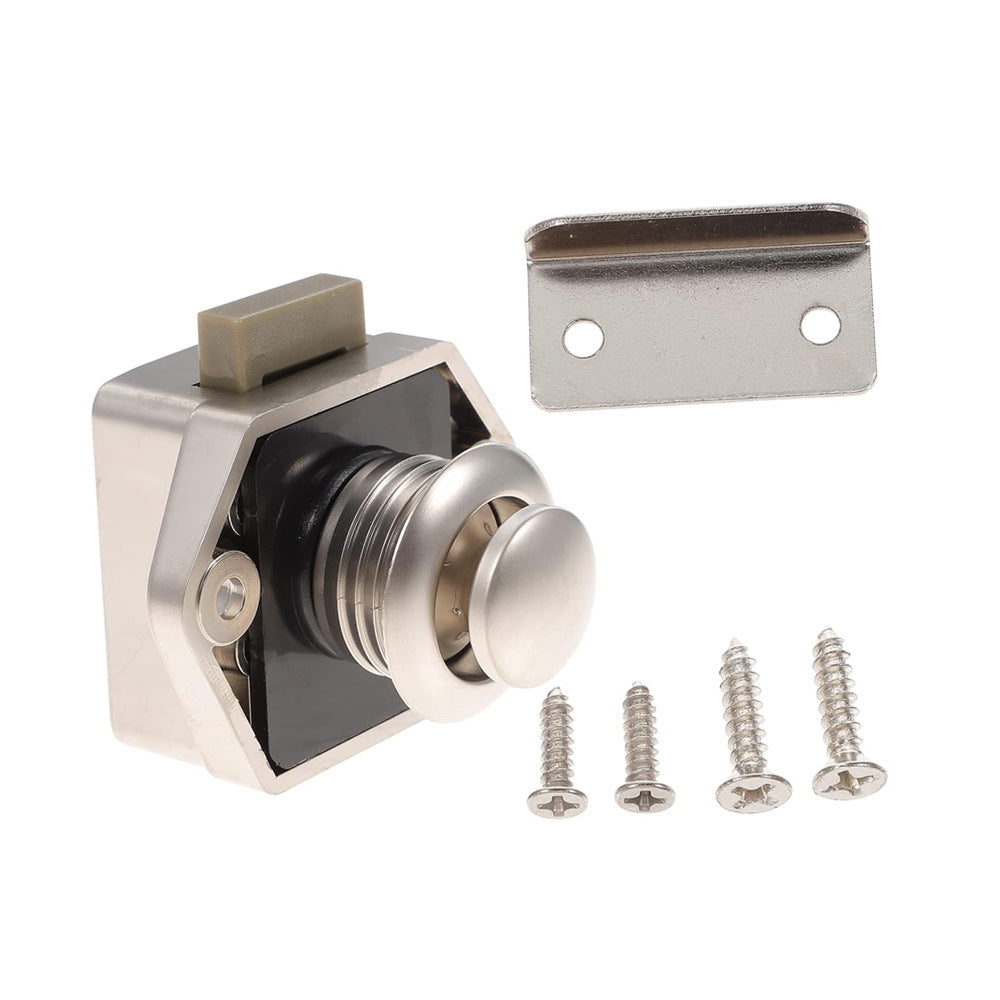 Push Button Drawer Cupboard Latch Catch Lock RV Caravan Handle