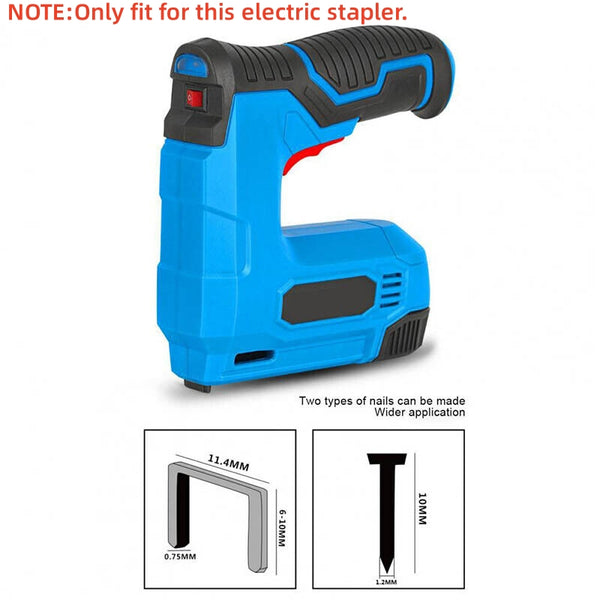 2000pcs Cordless Electric Stapler Nails T Shape