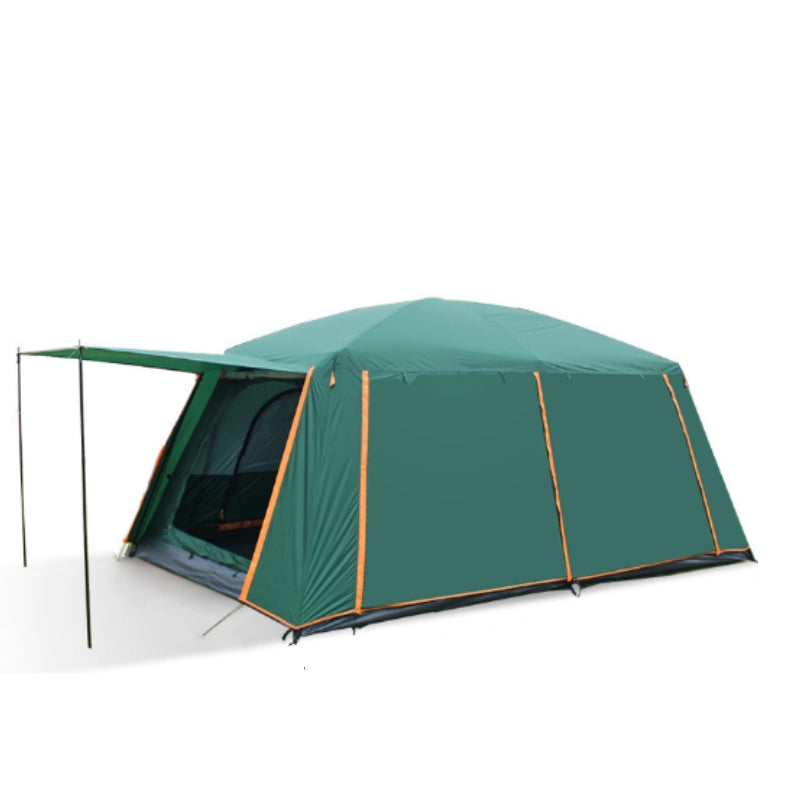 Silver Coated Tent Camping Tent 430x305x203cm - Green