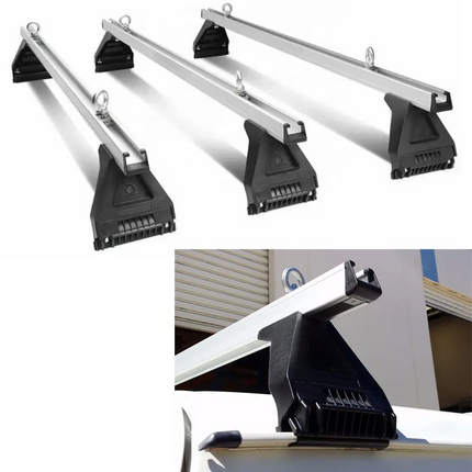 Set of 3 Heavy Duty Roof Racks Suitable for Toyota Hiace 2007-2019