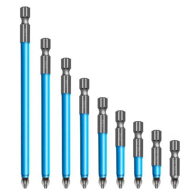 Magnetic Anti-Slip Drill Bit PH2 Cross Head Screwdriver Set Tool 25mm-150mm New