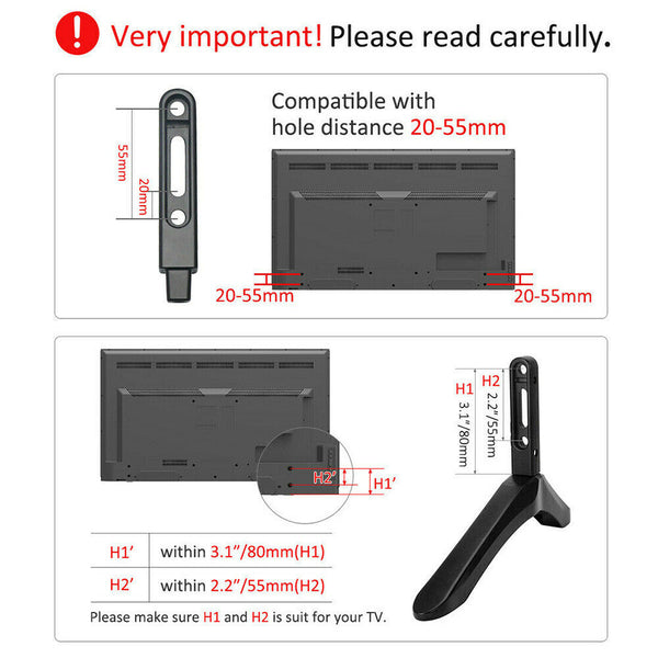 Universal TV Stand Base for 32- 65Inch TV