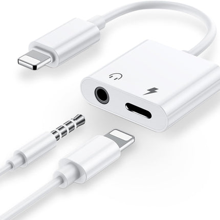 2 in 1 Dual Lightning Audio Charge Adapter