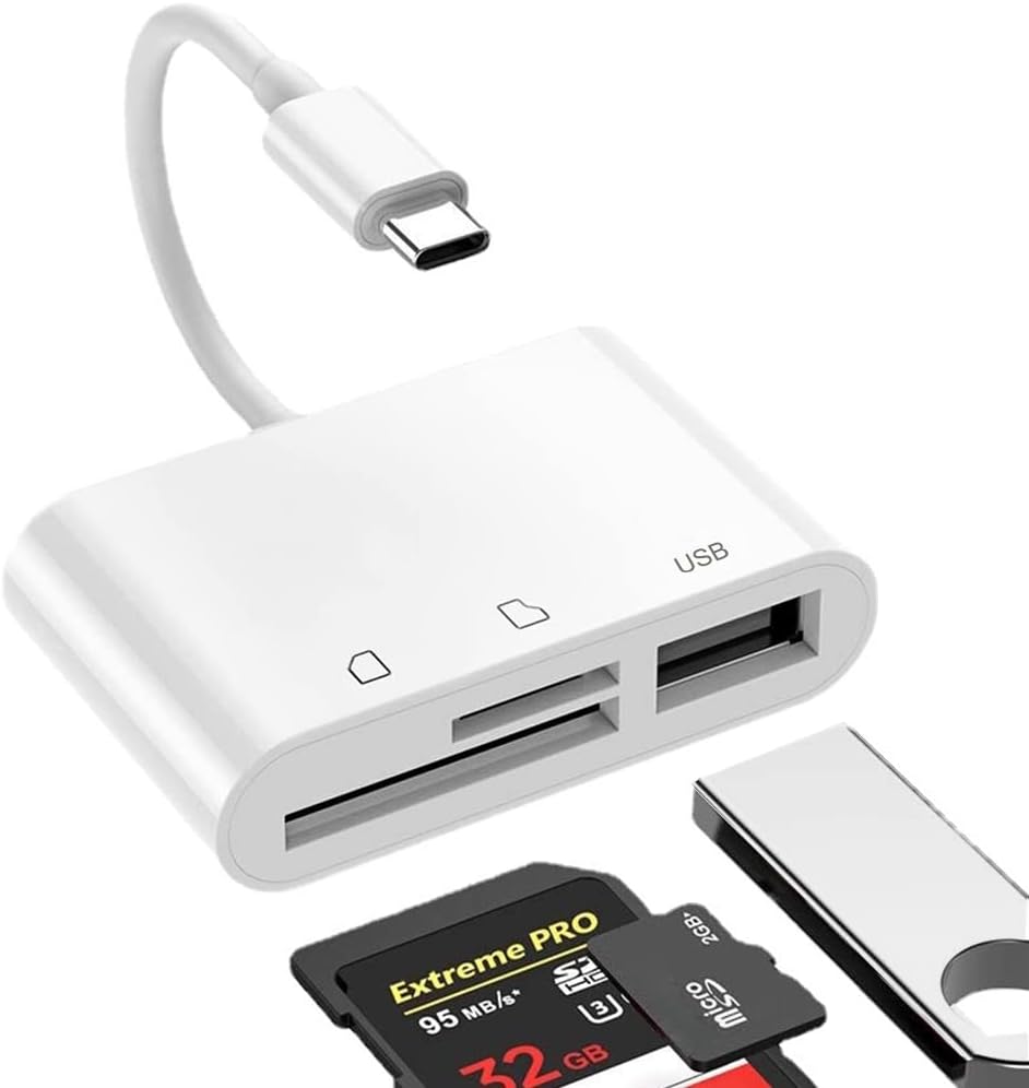USB C SD/TF Card Reader