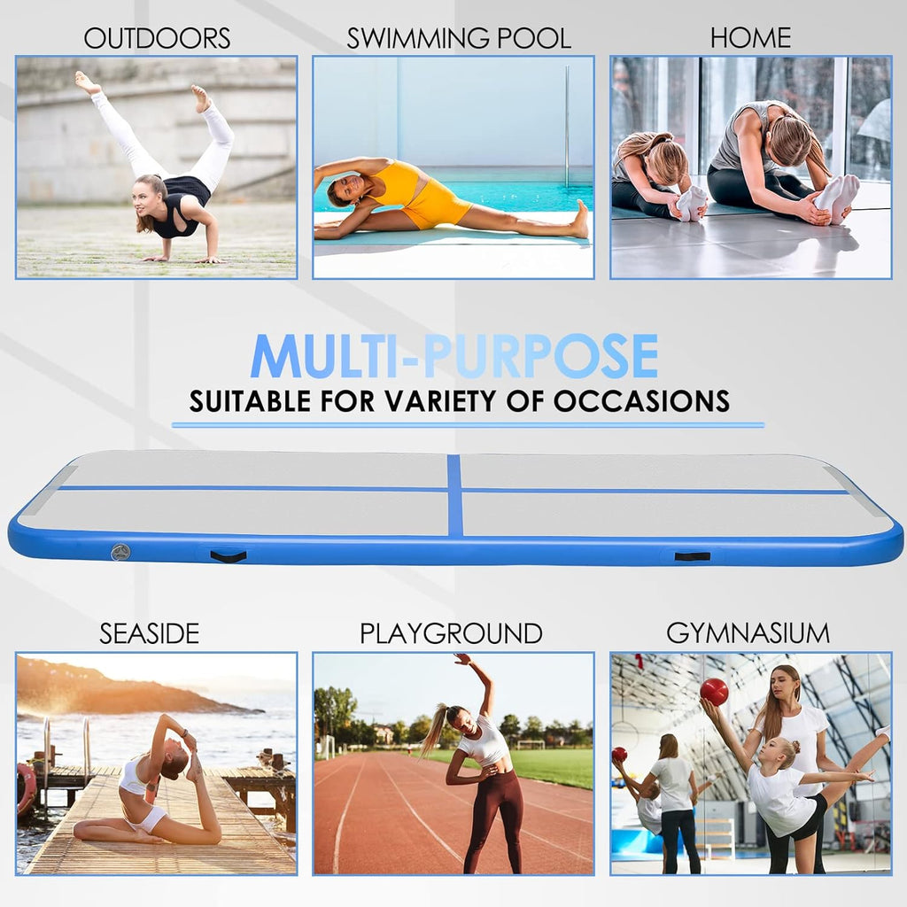 Air Track Gym Mat Blue-5x1x0.1m– salelink.co.nz