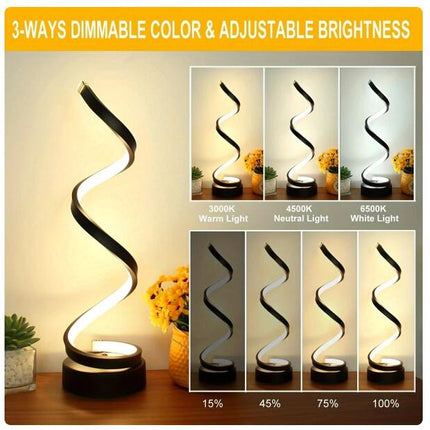 Spiral LED Table Lamp - salelink.co.nz