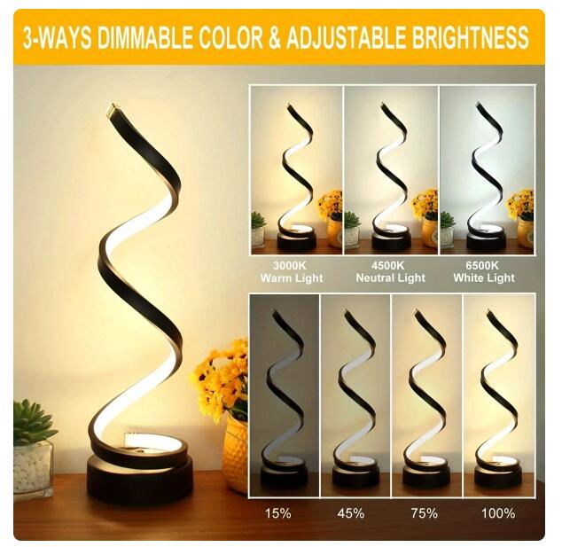 Spiral LED Table Lamp - salelink.co.nz
