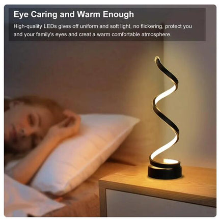 Spiral LED Table Lamp - salelink.co.nz
