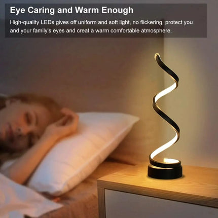 Spiral LED Table Lamp - salelink.co.nz