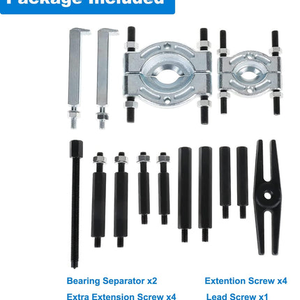 14PCS Bearing Separator Puller Set
