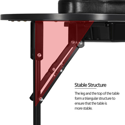 Folding Manicure Table Black