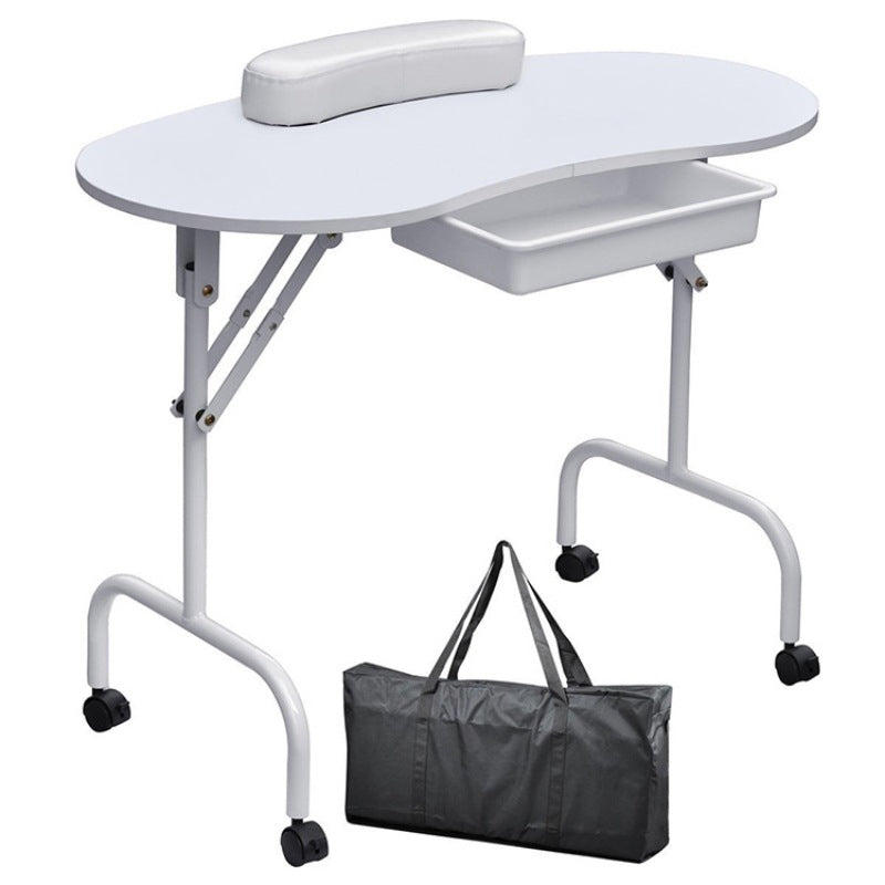 Folding Manicure Table White