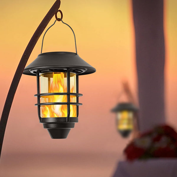 2Pcs Solar Outdoor Hanging Lantern