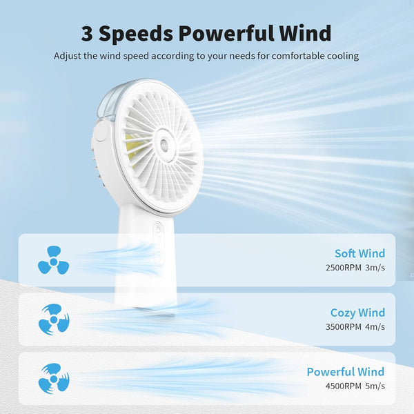 Portable Misting Fan 4000mAh Power Bank