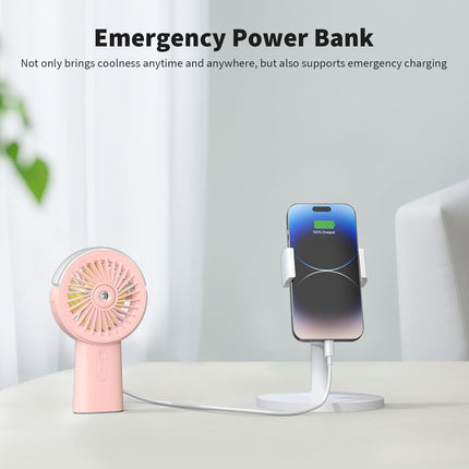 Portable Misting Fan Handheld Fan - salelink.co.nz