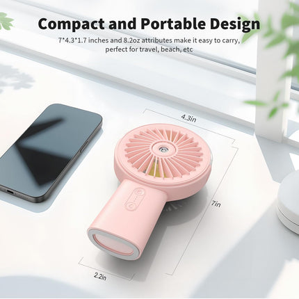 Portable Misting Fan Handheld Fan - salelink.co.nz