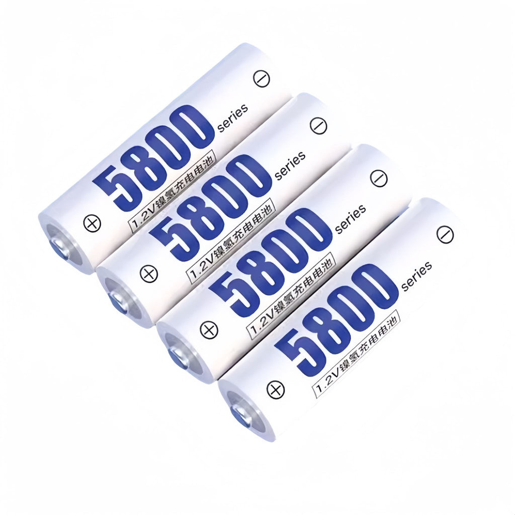 4Pcs AA Rechargeable Batteries 5800mAh