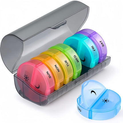 7 Day Medicine Organizer Weekly Pill Box - salelink.co.nz