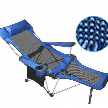 Reclining Camping Chair with Footrest - salelink.co.nz