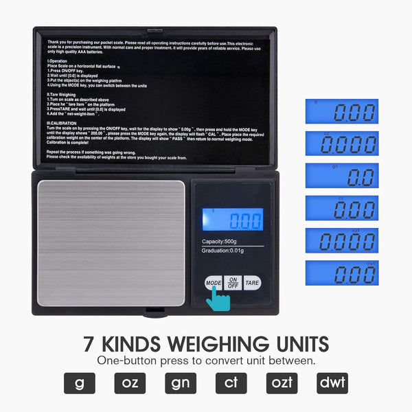 Digital Pocket Scale 500g/0.1g