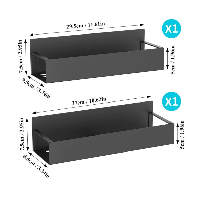 2 Pack Magnetic Spice Rack Organizer for Refrigerator