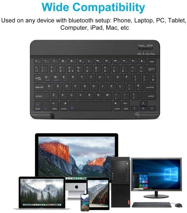 10INCH Bluetooth Wireless Keyboard