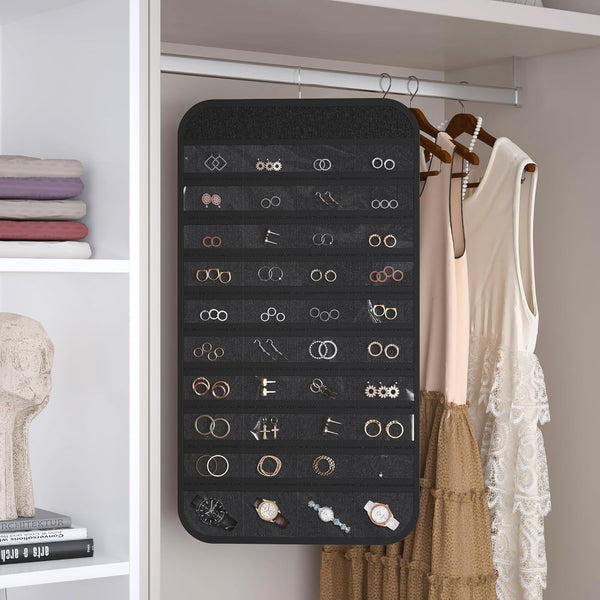 Hanging Jewelry Organizer Black