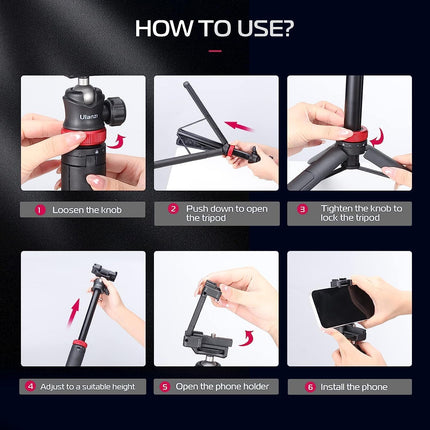ULANZI MT-44 Extendable Phone Tripod Selfie Stick - salelink.co.nz