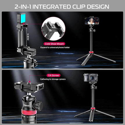 ULANZI MT-44 Extendable Phone Tripod Selfie Stick - salelink.co.nz
