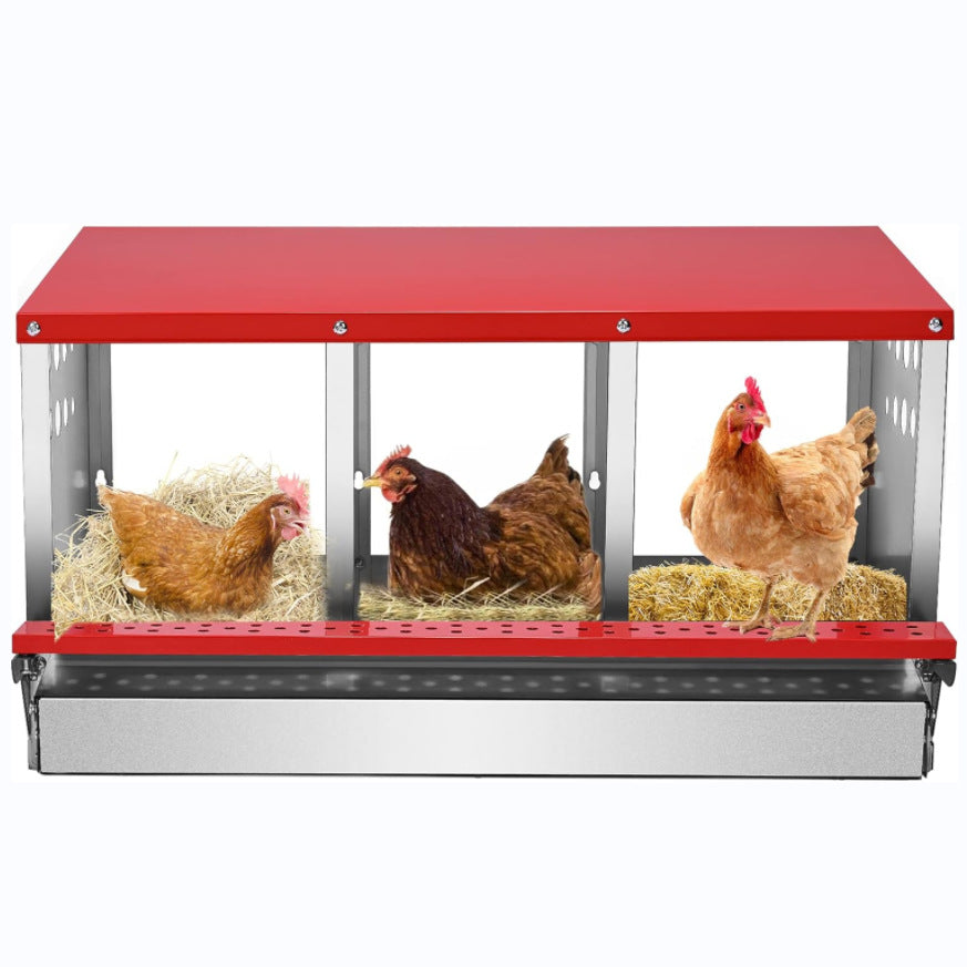 Chicken Nesting Box with 3 Holes