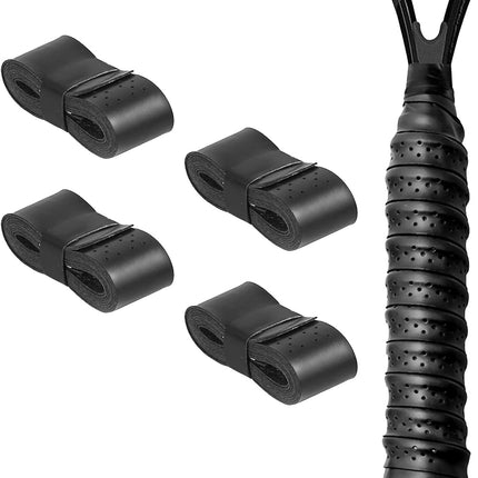 4Pcs Tennis Racket Grip Tapes black