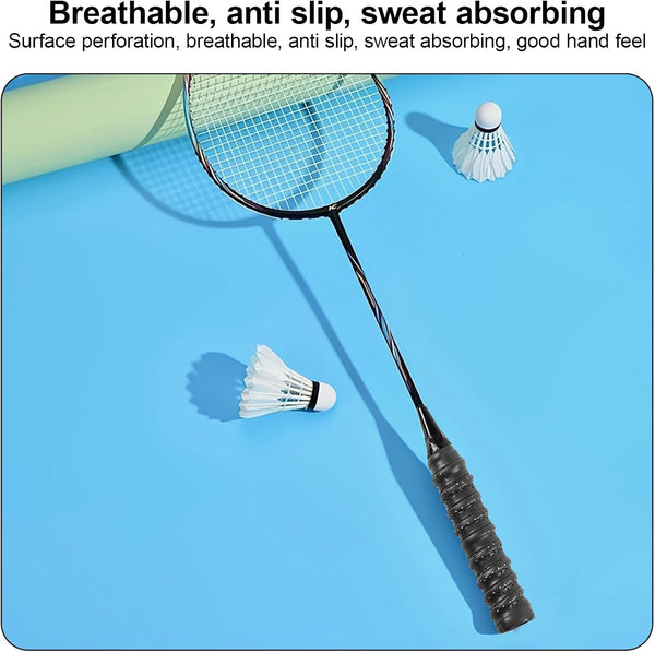 4Pcs Tennis Racket Grip Tapes black