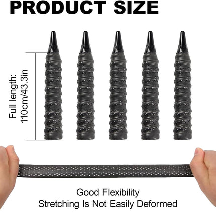 4Pcs Tennis Racket Grip Tapes black