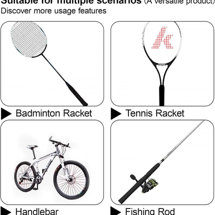 4Pcs Tennis Racket Grip Tapes black