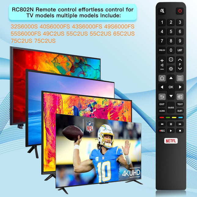 Replacement TCL TV Remote Control