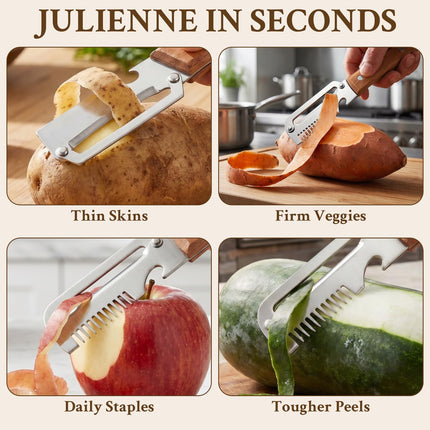 2Pcs Multi-Functional Vegetable Peeler for Kitchen
