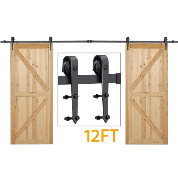 12FT/366cm Barn Door Hardware Kit