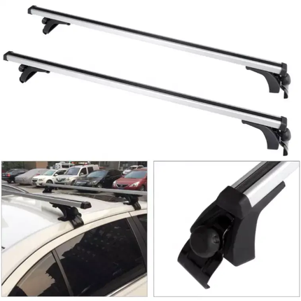 Universal Car Roof Racks Pod Aluminium Cross Bars Brackets - salelink.co.nz
