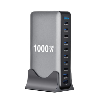 1000W 10-Port USB C Fast Charging Station Wall Adapter