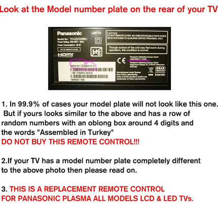 Panasonic Smart LED LCD TV Remote with NETFLIX Button - salelink.co.nz