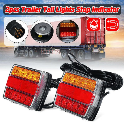 Magnetic LED Trailer Light Kit with 7 Pin Plug - salelink.co.nz