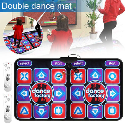 Double Dancing Mat Sports Fitness Games - salelink.co.nz