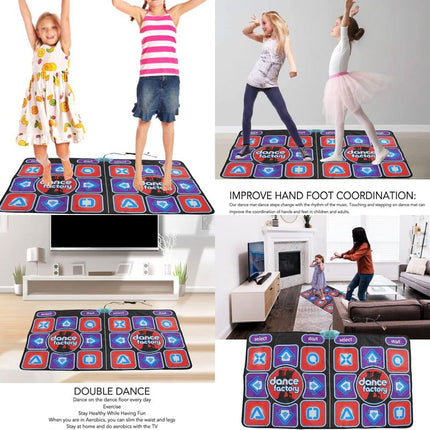 Double Dancing Mat Sports Fitness Games - salelink.co.nz