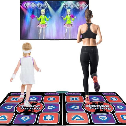 Double Dancing Mat Sports Fitness Games - salelink.co.nz