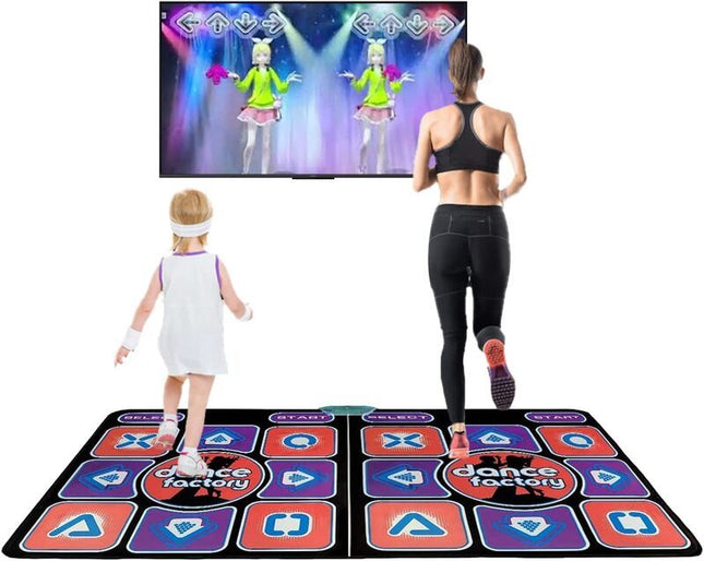 Double Dancing Mat Sports Fitness Games - salelink.co.nz