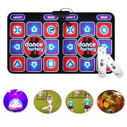 Double Dancing Mat Sports Fitness Games - salelink.co.nz