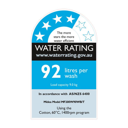 Midea 9.0KG Steam Wash Titanium Front Load Washing Machine